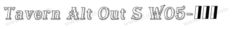 Tavern Alt Out S W05字体转换